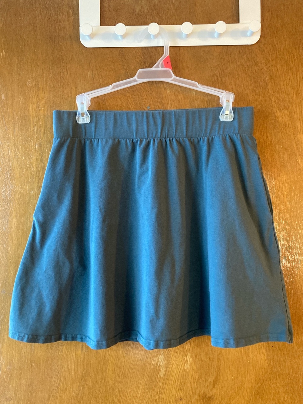 Pact Teal Organic Cotton Skirt